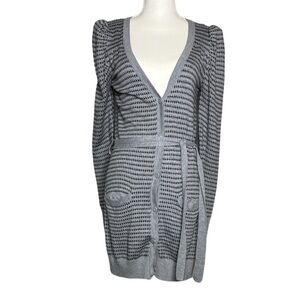 French Connection Houndstooth Cardigan Dress